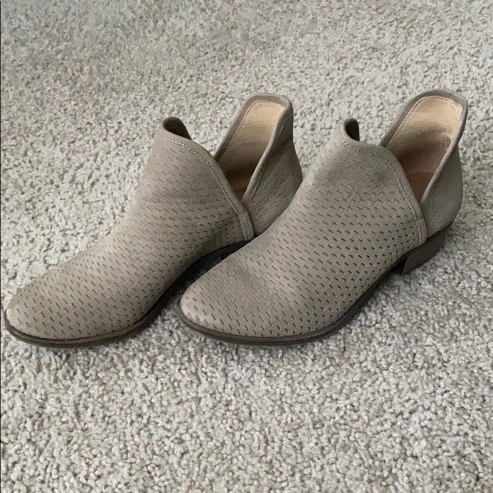 Tan suede lucky brand booties